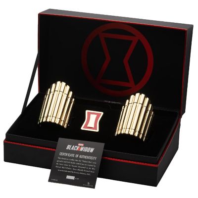 Marvel Black Widow Light-Up LED Bracelets and Belt Pin Replica Box Set Image 2