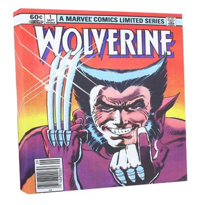Marvel Comic Cover 9 x 5 Inch Canvas Wall Art  Wolverine #1 Image 1