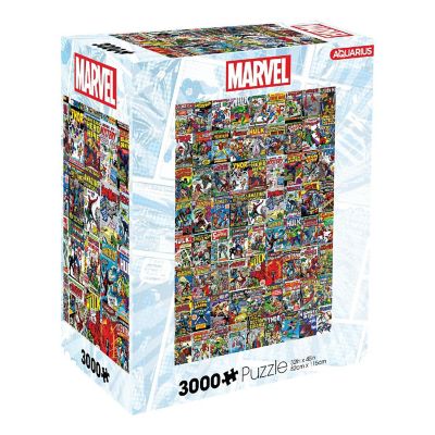 Marvel Comics Covers Superheroes 3000-Piece Jigsaw Puzzle  Toynk Exclusive Image 1
