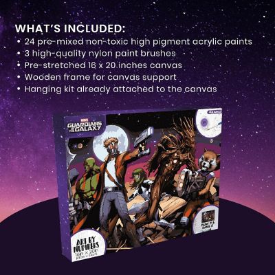 Marvel Guardians of the Galaxy Art-By-Numbers Craft Kit Image 1