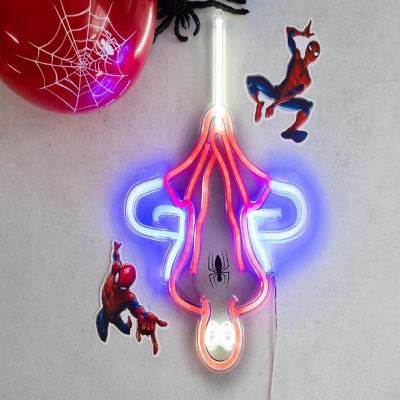 Marvel Spider-Man Hanging LED Neon Wall Light Sign Image 1