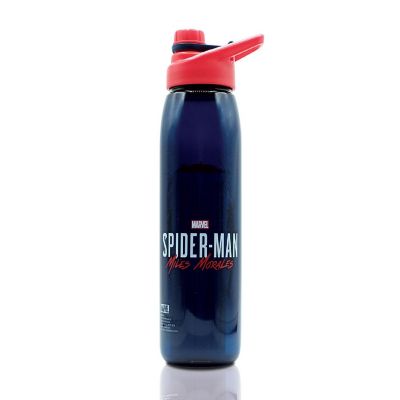 Marvel Spider-Man Miles Morales Plastic Water Bottle  Holds 28 Ounces Image 1