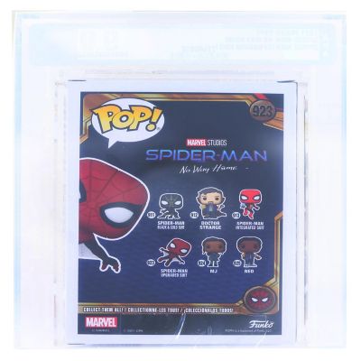 Marvel Spiderman No Way Home Funko POP  Spiderman Upgrade Suit  Rated AFA 9.25 Image 1