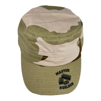 Master Builder Camo Hat  Green & Brown Cap for BRICK Fans  Adjustable Size Image 1