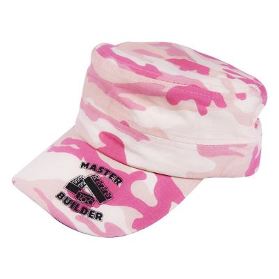 Master Builder Camo Hat  Pink & Cream Cap  Adjustable Size Image 1