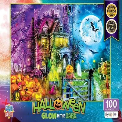 MasterPieces Halloween Glow in the Dark - Spooky Night 100 Piece Puzzle Image 1