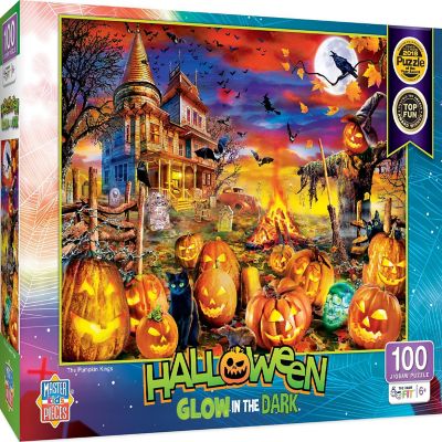 MasterPieces Halloween Glow in the Dark - The Pumpkin King 100 Piece Puzzle Image 1