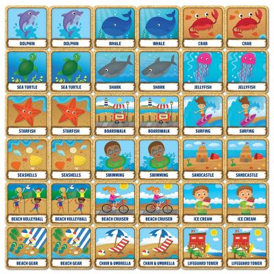 MasterPieces Officially Licensed Beach Life Matching Game for Kids Image 3
