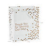 Medium Gold Dot Wedding Thank You Paper Gift Bags with Tags - 12 Pc. Image 1