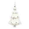 Melrose International Glass Tree Ornament (Set Of 6) 5In Image 2