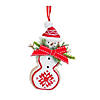 Melrose International Snowman/Deer Ornament (Set Of 6) 5.25In Image 1