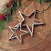 Melrose International Wooden Star Ornament (Set of 4) Image 1