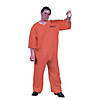 Men's Plus Size Got Busted Prison Costume Image 1