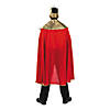 Men's Red Wise Man's Cape with Crown Costume Image 1