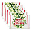 Merry Christmas Print Placemat (Set Of 6) Image 1