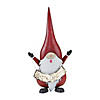 Metal Standing Santa Gnome with Merry Christmas Sign 27"H Image 1