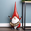 Metal Standing Santa Gnome with Merry Christmas Sign 27"H Image 1