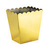 Metallic Gold Scalloped Containers - 3 Pc. Image 1