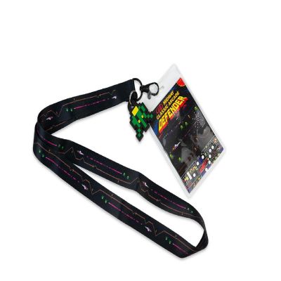 Midway Arcade Games Lanyard w/ ID Holder & Charm - Defender Image 1