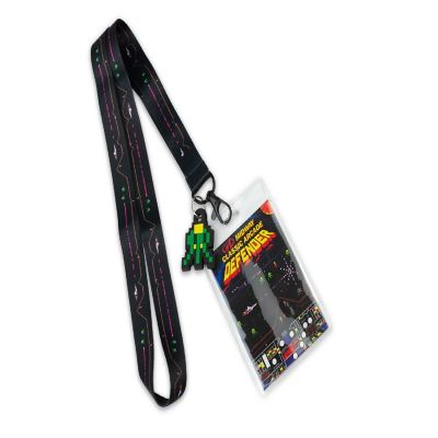 Midway Arcade Games Lanyard w/ ID Holder & Charm - Defender Image 2