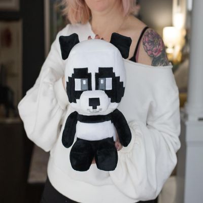 Minecraft Adventure Series Panda Plush Toy  9 Inches Image 1