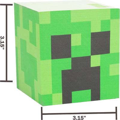 Minecraft Creeper Sticky Note Cube Image 2