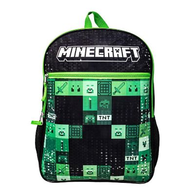 Minecraft TNT Creeper 16 Inch Kids Backpack Image 1