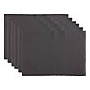 Mineral Gray Ribbed Placemat Set/6 Image 1