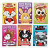 Mini Animal Buttons Valentine Exchanges with Card for 24 Image 1