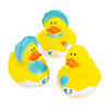 Mini Baby Boy Shower Rubber Ducks - 24 Pc. Image 1