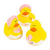 Mini Baby Girl Shower Rubber Ducks - 24 Pc. Image 1