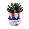 Mini Ceramic Patriotic Uncle Sam Planters &#8211; 12 Pc.  Image 1