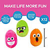 Mini Easter Silly Face Stuffed Eggs - 12 Pc. Image 1