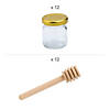Mini Honey Jars with Dipper Sticks Kit for 12 Image 1