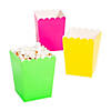 Mini Neon Popcorn Boxes - 24 Pc. Image 1