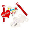 Mini Red Heart Bubble Tube Valentine Exchanges with You Blow Me Away Card for 24 Image 1