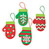 Mitten Christmas Ornament Craft Kit - Makes 12 Image 1