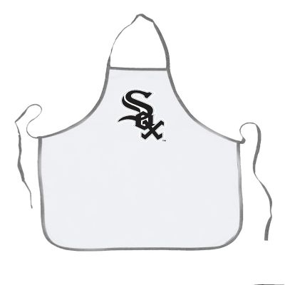 MLB Baseball Chicago Whitesox Sports Fan BBQ Grilling Apron Light Grey Trim Image 1