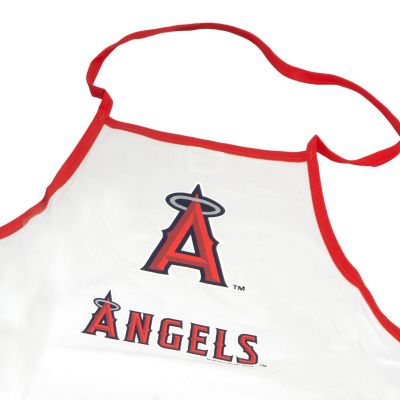 MLB Baseball Los Angeles Angels Sports Fan BBQ Grilling Apron Red Trim Image 2
