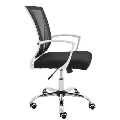 Modern Home Zuna Mid-Back Office Chair - White/Black Image 2