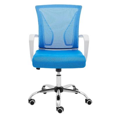 Modern Home Zuna Mid-Back Office Chair - White/Blue Image 1