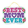 Mom Glitter Mosaic Sign Craft Kit - Makes 12 Image 1
