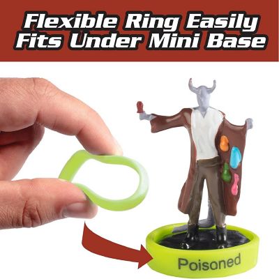Monster Protectors DND Flexible Status Effect Markers - 120 Rings, 24 Different Conditions - Fits Large & Standard Minis - For DND Minis, Pathfinder & RPG Games Image 3