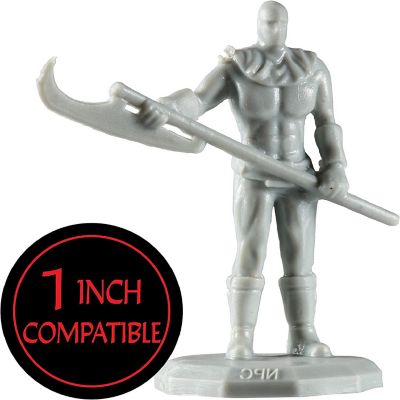 Monster Townsfolk Mini Fantasy Figures - 8pc Paintable Authority Figures Non Player Character NPC Miniatures - 1" Hex-Sized Compatible w/DND Dungeons and Dragon Image 2