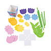 Mother&#8217;s Day Straw Flower Bouquet Craft Kit - Makes 12 Image 1