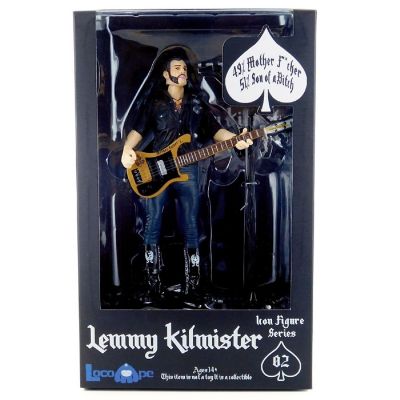 Motorhead Lemmy Kilmister Deluxe Figure Guitar Black Pickguard Image 1
