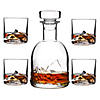 Mount Everest Crystal Whiskey Decanter Set with Glasses Image 1
