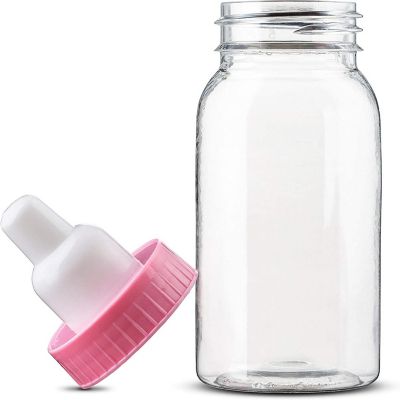 MT Products 3.5" Pink Baby Bottles for Baby Shower/Party Favor - Pack of 48 Image 1