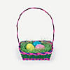 Multicolor Rectangular Bamboo Easter Baskets - 12 Pc. Image 2
