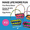 Multicolor Rectangular Bamboo Easter Baskets - 12 Pc. Image 4